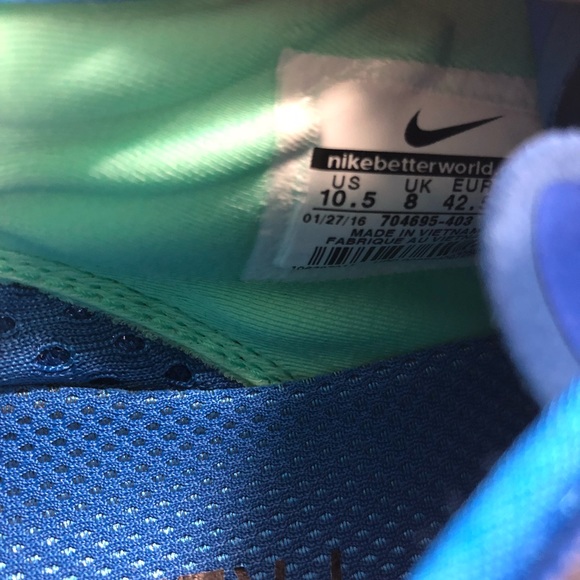 nike free womens blue